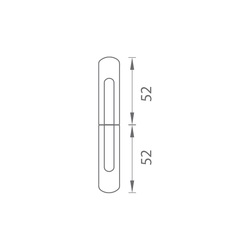 FT - Krytka na závěs OLV - Mosaz leštěná lakovaná