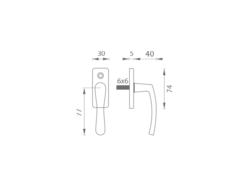 Půloliva na okno KE - MICHAELA - půloliva Stříbrná