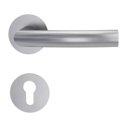 Klika na dveře GK - LORITA PIATTA S - R BN - Broušená nerez (71)