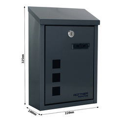 RR - POŠTOVNÍ SCHRÁNKA - CASA - T06512 ANT - Antracit