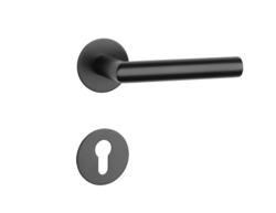 Klika na dveře SH - OVAL - R 1750 3SM BS - Černá matná