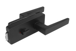 MP - UNIQUE R8 - ZÁMEK na sklo s klikou ERICA  - WC BS - Černá matná