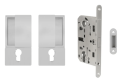 AGB - Set na otočné dveře WAVE - HR PZ STM - Stříbrná matná