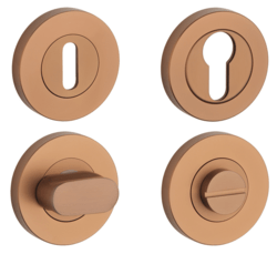 Rozeta ke klice SH - ROZETA - R PRO 8 MM CUM PVD - Měď matná PVD