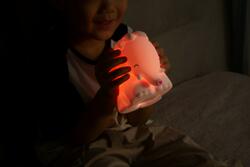 DHINK429-21 DHK - Silikonová noční lampička - Růžový sloník 