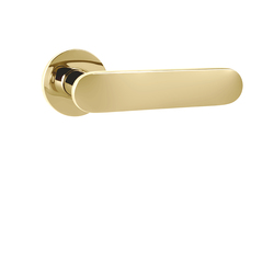 Klika na dveře TI - NELA - R 4006 5S OLV - Mosaz leštěná lakovaná (01)