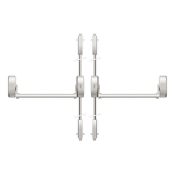 DK - PANIKOVÉ KOVÁNÍ PHA 1202/1202 - 4-bodové zajištění D2/2H-2D BN - Broušená nerez