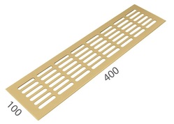 SRL - ALFA větrací mřížka šířka 100 x 400 mm F3 - Zlatý elox
