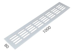 SRL - ALFA větrací mřížka šířka 80 x 1000 mm Bílá komaxit