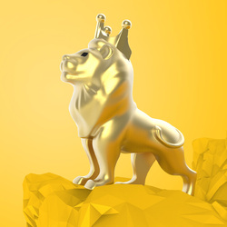 MTM275-01 MTM - KLÍČENKA - Lev zlatý 