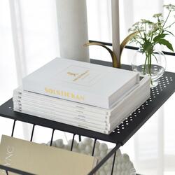 SN - HASICÍ DEKA Bílá lesklá / zlatý lesklý emblém