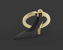 MTM977-01 MTM - KLÍČENKA - Střevíc černý 