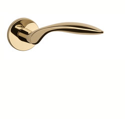 Klika na dveře AS - GERBERA - R 7S OLV PVD - Mosaz leštěná lakovaná PVD