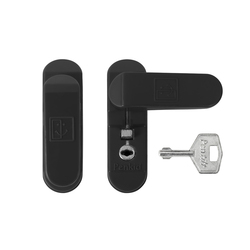 PD - Otočná západka s uzamykáním BS - Černá matná (RAL9005)