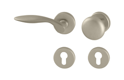 Klika na dveře TI - CLAUDIA - R 1938 NP - Nikl perla (142)