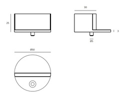 JNF - Zarážka dveří IN.13.004 BN - Broušená nerez