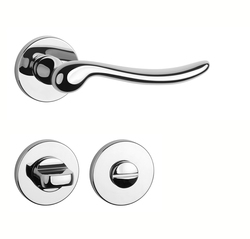 Klika na dveře AS - NERINA - R 7S OC - Chrom lesklý