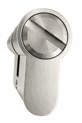 MPK - Cylindrická vložka s knoflíkem pro kování na sklo ONS - Nikl broušený