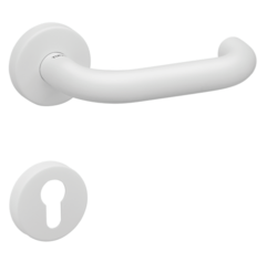 Klika na dveře TI - COSLAN - R 2000 WS - Bílá matná (152)