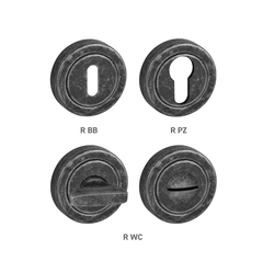 Rozeta ke klice TI - ROZETA - R dělená OGA - Antik šedá (47)