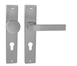 Klika na dveře MP - QUADRA - SH BN - Broušená nerez