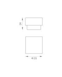 JNF - Zarážka dveří IN.13.356 BN - Broušená nerez