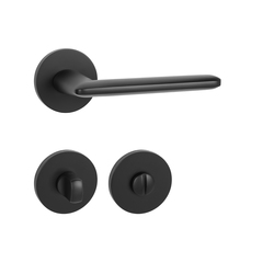 Klika na dveře MP - ELIPTICA - R S6 BS - Černá matná