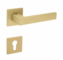 Klika na dveře TI - SQUARE - HR 2275Q 5S OLM - Zlatá matná (208)