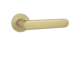 Klika na dveře TI - ROUND - R 7S 3957 s uzamykáním, 38-45 mm OLM - Zlatá matná (208)