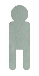 TI - Piktogram panáček "Muž" BN - Broušená nerez