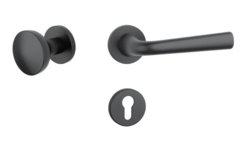 Klika na dveře AS - TULIPA - R 7S BS - Černá matná