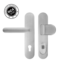 Bezpečnostní kování RC4 MPK - SECURO INOX S01 PLUS - SO M2 TARA BN - Broušená nerez