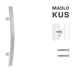 Madlo na dveře FT - MADLO kód K41C 40x10 mm ST ks BN - Broušená nerez