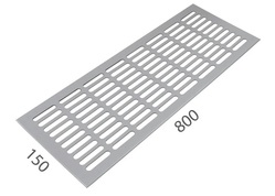 SRL - ALFA větrací mřížka šířka 150 x 800 mm F1 - Stříbrný elox