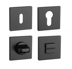 Rozeta ke klice AS - ROZETA - HR 5S BS - Černá matná