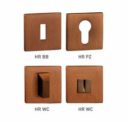 Rozeta ke klice TI - ROZETA - HR 5S CUM - Měď matná (186)