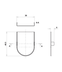 OV - Krytka skrytý pant NP - Nikl perla