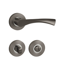 Klika na dveře MP - SPIRIT - R T/OC - Titan / chrom lesklý