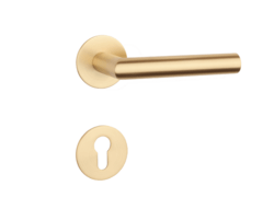 Klika na dveře SH - OVAL - R 1750 3SM OLS - Mosaz broušená