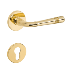 Klika na dveře TI - DIADEM - R 4009 5S OLV - Mosaz leštěná lakovaná (01)