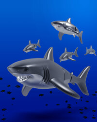 MTM346-01 MTM - KLÍČENKA - Žralok 