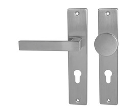 Klika na dveře MP - QUADRA - SH BN - Broušená nerez