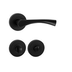 Klika na dveře MP - SPIRIT - R BS - Černá matná