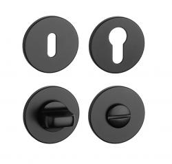 Rozeta ke klice AS - ROZETA - R 5S BS - Černá matná