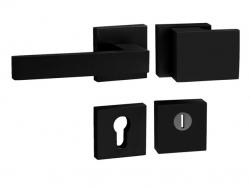 Bezpečnostní kování TI - CUBO / SQUARE - HR 3230/2275 BS - Černá matná (153)