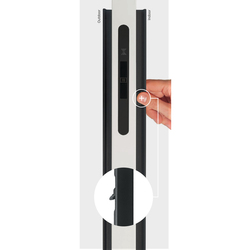 Madlo na dveře FT - MADLO SECRET s uzamykáním BS - Černá matná