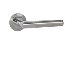 Klika na dveře MP - PRADO - R 3SM BN/LN - Broušená nerez / leštěná nerez