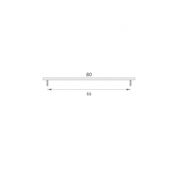 MP - Větrací mřížka 80 x 800 mm F1 - Stříbrný elox