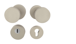 Koule na dveře TI - Koule vyosená CUBO - R 3233 NP - Nikl perla (142)