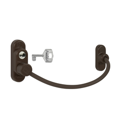 PD - Lankový zámek na okno s uzamykáním HNM.T - Hnědá matná tmavá (RAL8016)